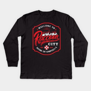 RACCOON CITY Kids Long Sleeve T-Shirt